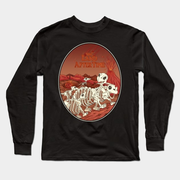 the land after time Long Sleeve T-Shirt by opoyostudio